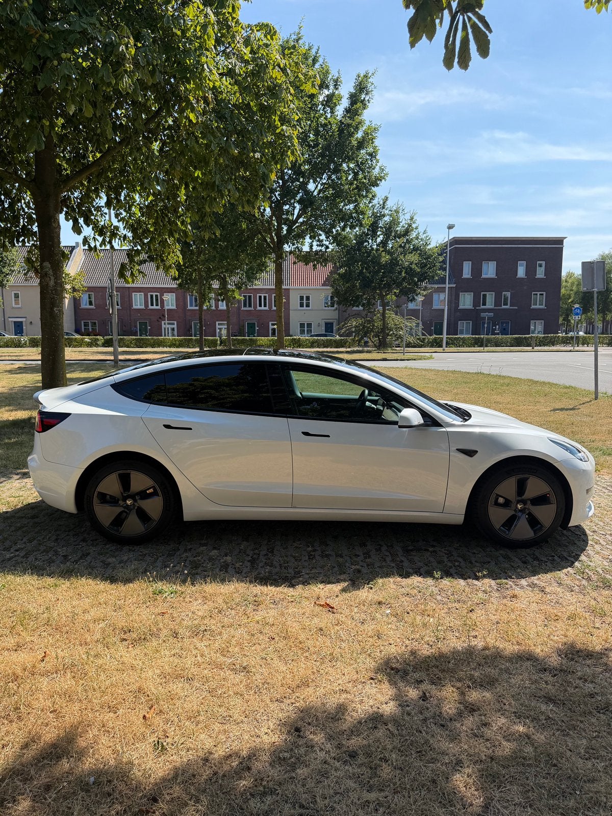 Tesla model 3 Longe Range AWD -498-Pk Warmtepomp en Garantie, Auto's, Automaat, Wit, Vierwielaandrijving, Particulier