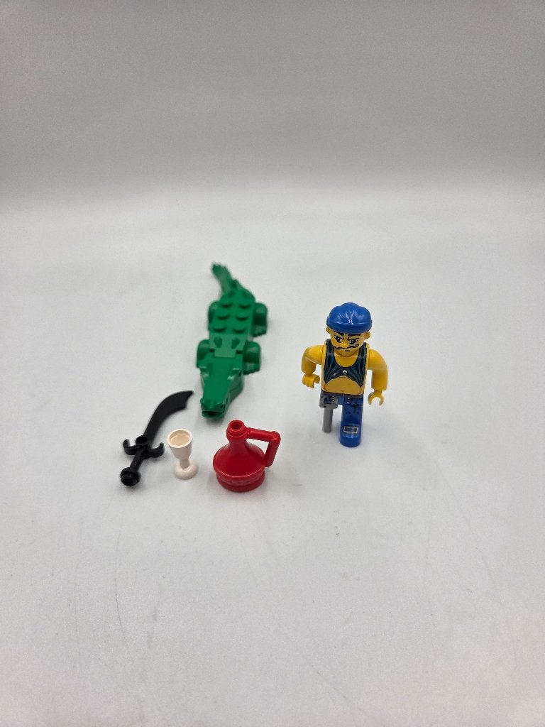 Lego Pirates 7080 Scurvy Dog and Crocodile, Kinderen en Baby's, Lego, Zo goed als nieuw, Compleet, Complete set