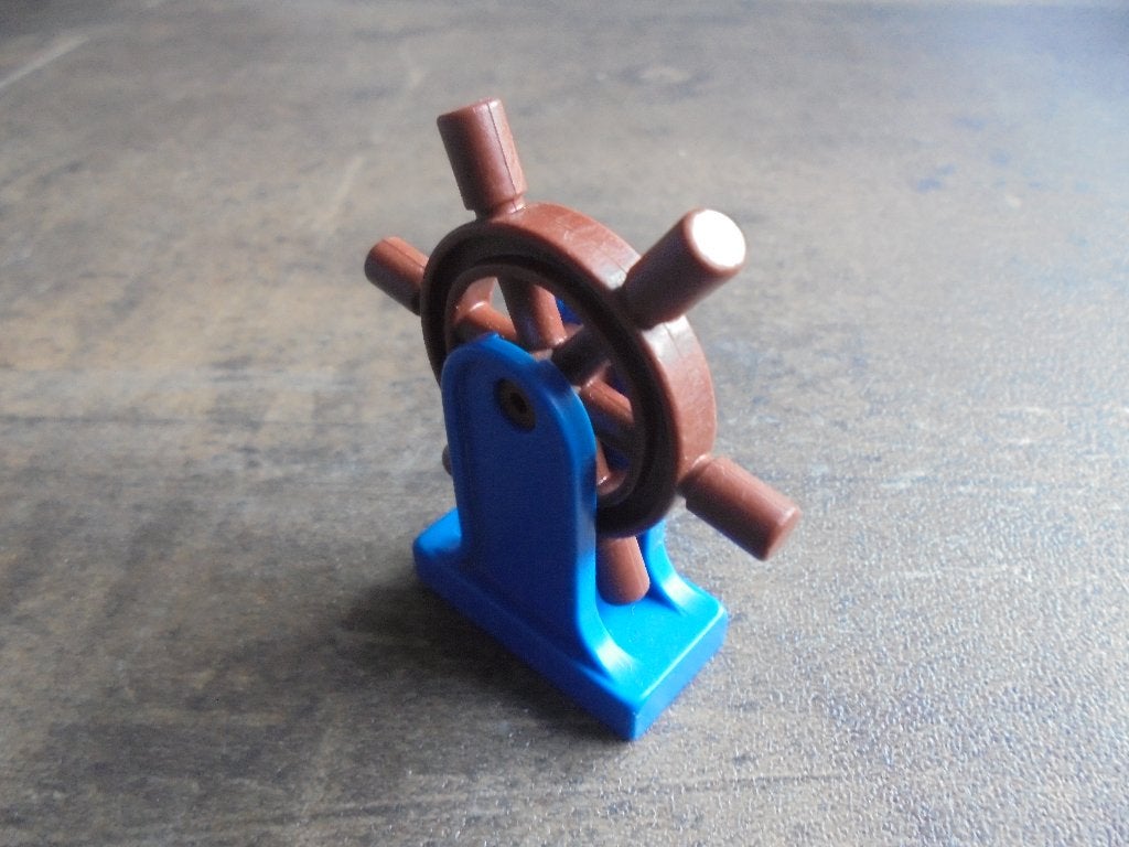 Lego Duplo Boat Helm or Ship's Wheel (zie foto's), Ophalen of Verzenden, Gebruikt, Losse stenen, Duplo