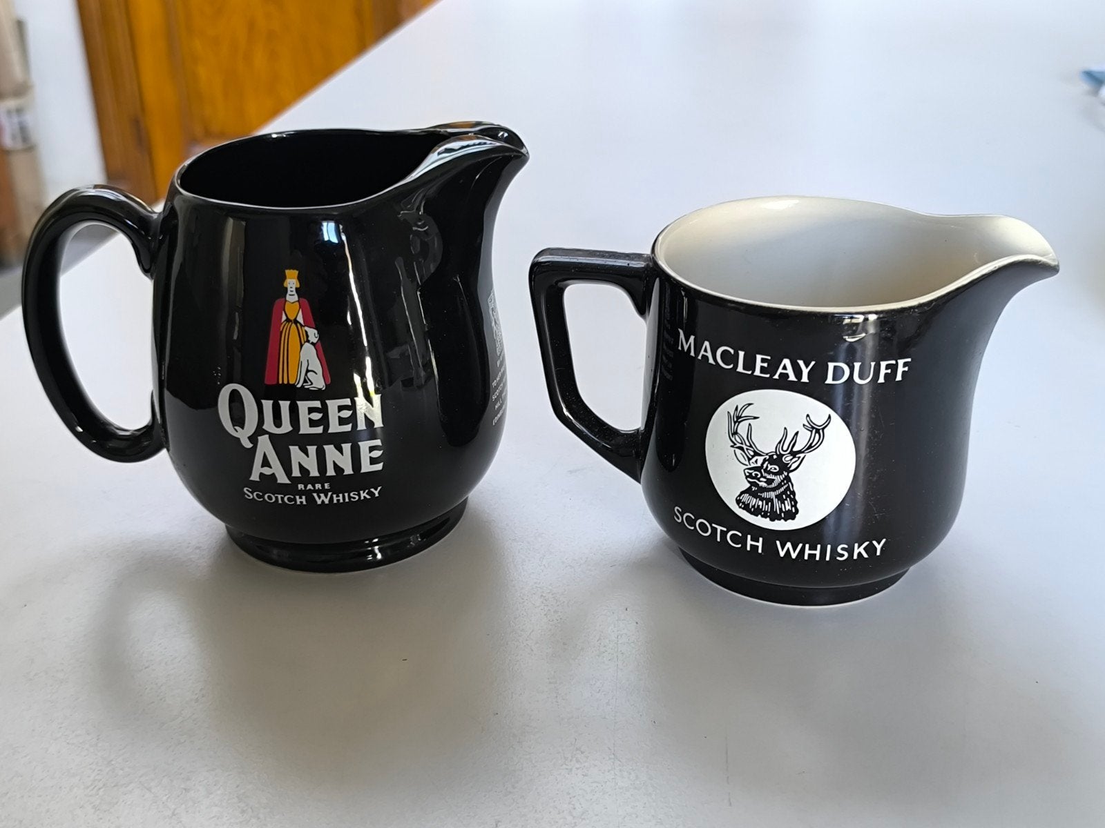Set van 2 vintage karaffen, whisky, Ophalen of Verzenden