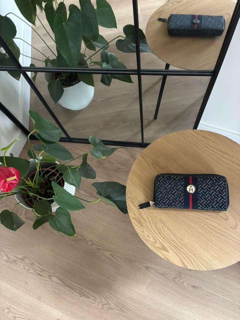 Portefeuille Tommy Hilfiger, Handtassen en Accessoires, Portemonnees, Ophalen of Verzenden, Gebruikt, Blauw, Overige merken