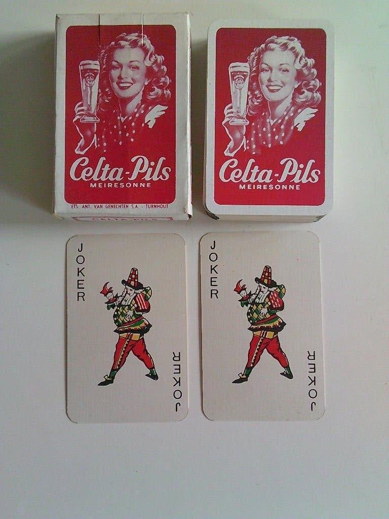 Spel speelkaarten Celta Pils Brij Meiresonne uit Gent, Verzamelen, Biermerken, Ophalen of Verzenden