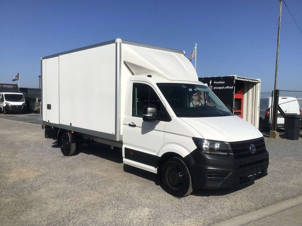 Volkswagen Crafter aluvan lift 140pk 2024 51000km 29950e ex, Autres modèles, Entreprise, 3 places, Boîte manuelle