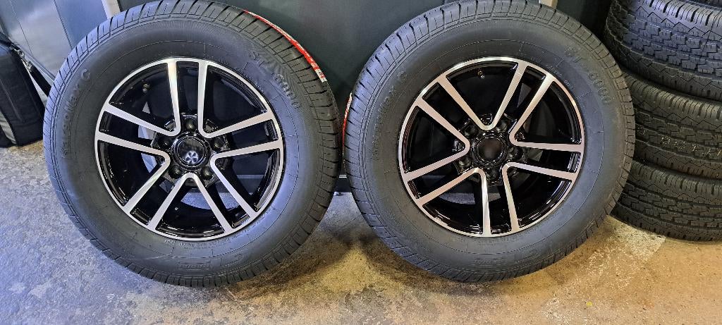 14 inch Caravan sportvelgen zwart/chrome 185R14C ( DOT 26 ), Ophalen, Nieuw