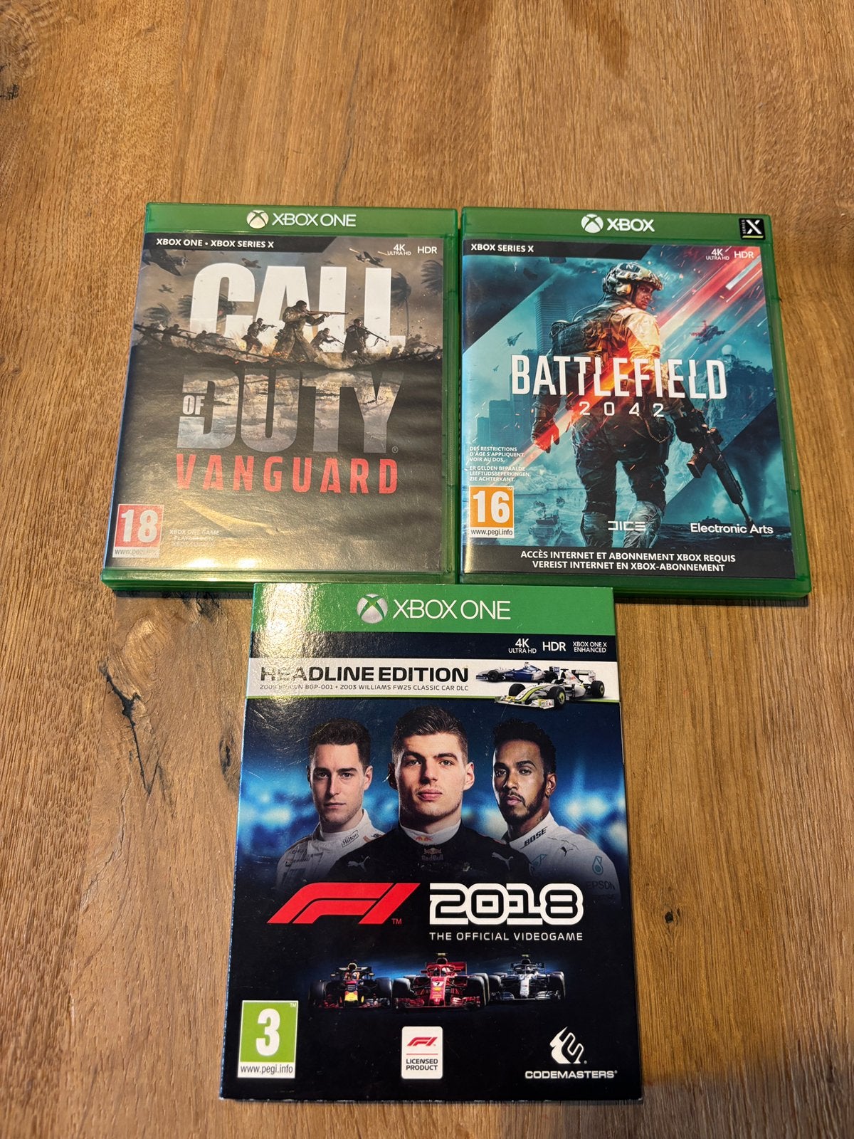Call of duty vanguard / Battlefield 2042 / F1 2018 xbox, Online, Shooter, Enlèvement ou Envoi, 1 joueur