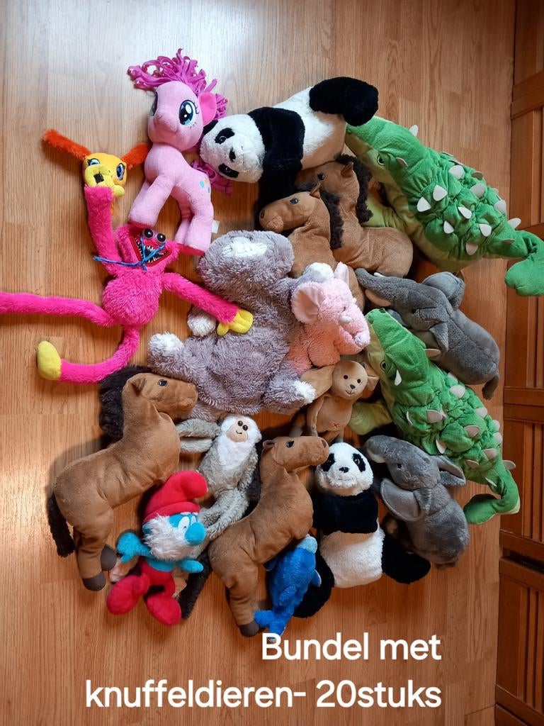 Pluche speelgoed/ bundel knuffeldieren 20stuks, Kinderen en Baby's, Ophalen of Verzenden, Gebruikt, Konijn