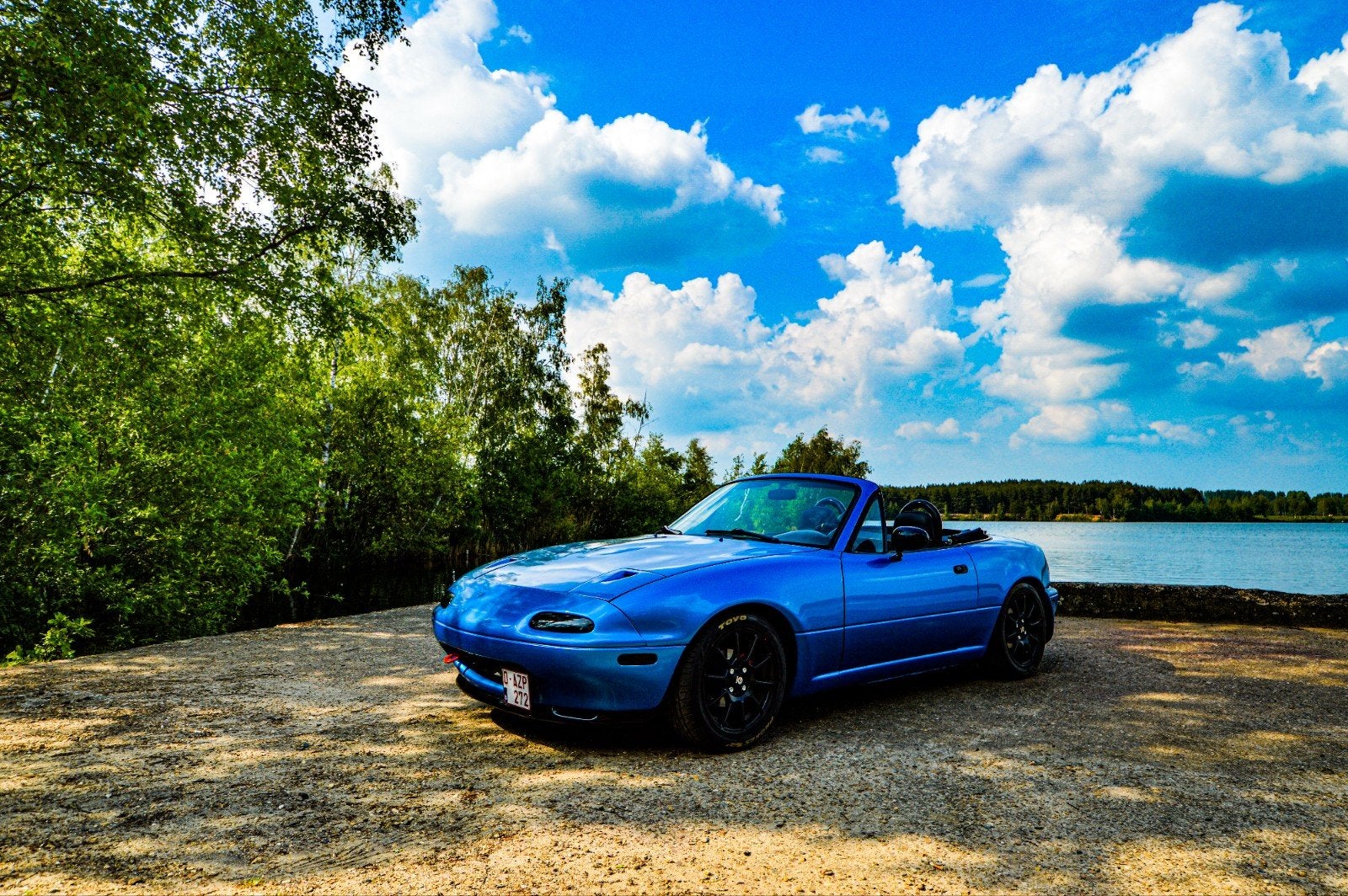 Mazda mx5 na miata, Achterwielaandrijving, Zwart, 4 cilinders, Particulier