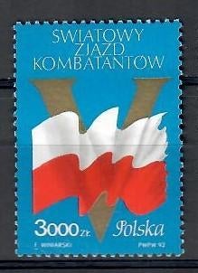 Polen yvertnrs: 3188 postfris, Ophalen of Verzenden, Polen, Postfris