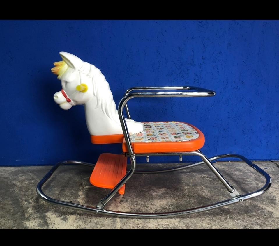 Vintage schommelpaard, Ophalen, Gebruikt