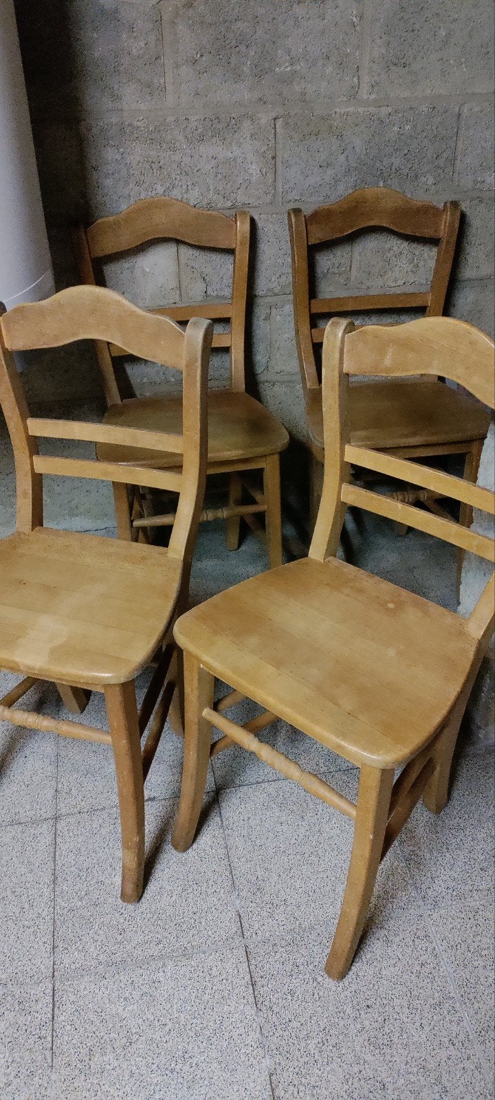 Eiken houten stoelen 4 stuks, Ophalen