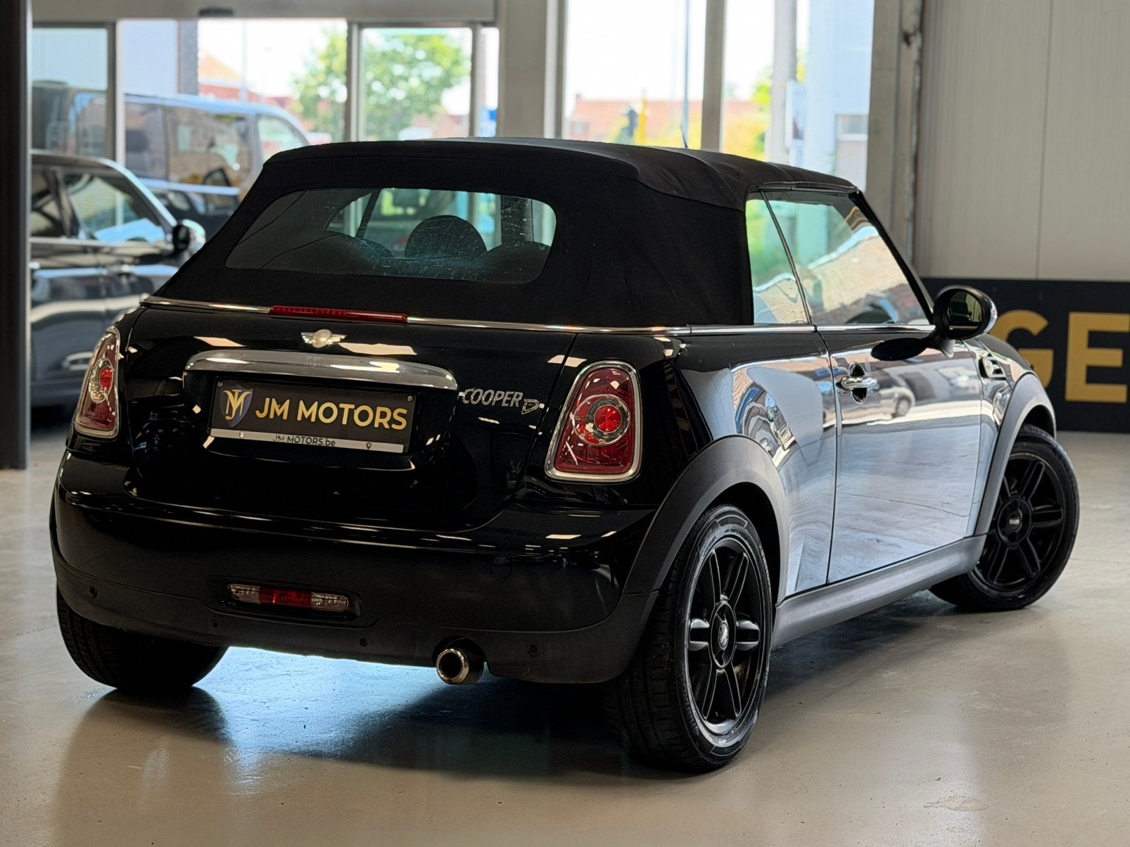Mini Cooper 1.6 D Cabrio, Auto's, Mini, 82 kW, Cabriolet, Zwart, Cooper