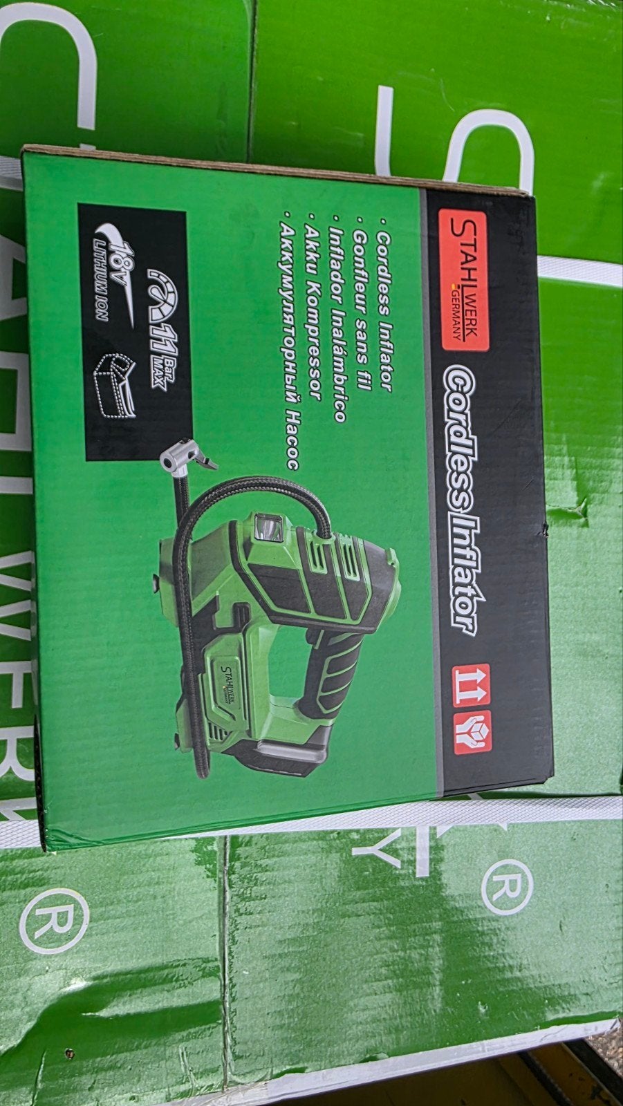 Nieuwe handcompressor van Stahlwerk germany, Ophalen