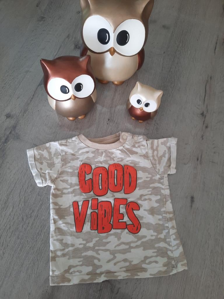 T-shirt good vibes Zeeman maat 80, Ophalen of Verzenden