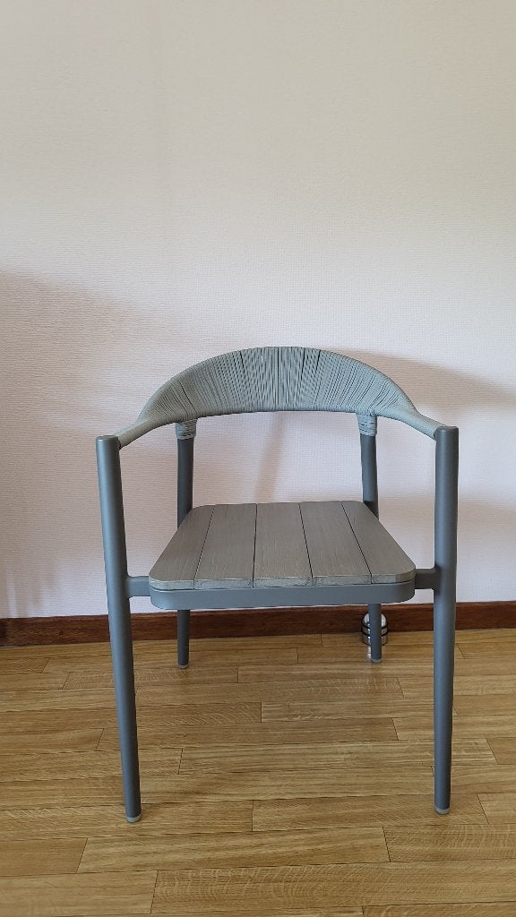 Stoelen merk Bristol, Ophalen, Gebruikt, Grijs, Metaal