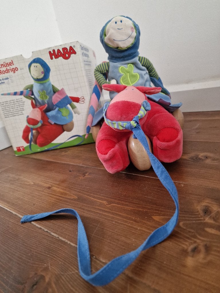 HABA Don Rudolph en Rodrigo – trekpop voor peuters, Ophalen, Gebruikt, Ontdekken