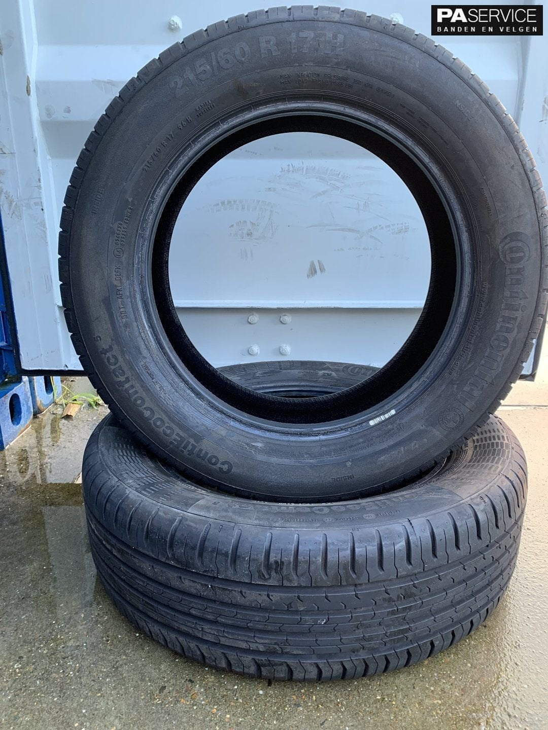 2x Continental 215 60 17 zomerbanden met 7,5 mm, Auto-onderdelen, Gebruikt, Velg(en), -, -
