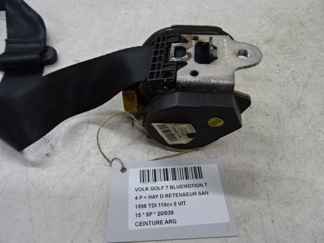CEINTURE DE SECURITE ARRIERE GAUCHE Golf VII (AUA), Autos : Pièces & Accessoires, Utilisé, Volkswagen