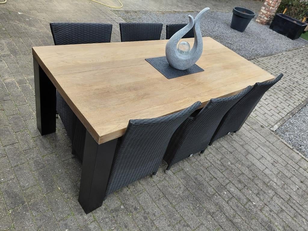 Tuinset    met 6  prachtige feutels met kussens, Ophalen