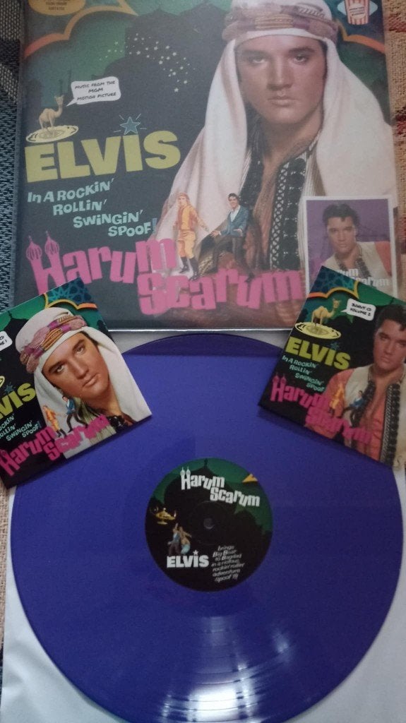 Elvis dubbele bootleg lp, Harum scarum, purple vinyl, + 2 cd, Ophalen of Verzenden, Rock-'n-Roll, 12 inch, Nieuw in verpakking