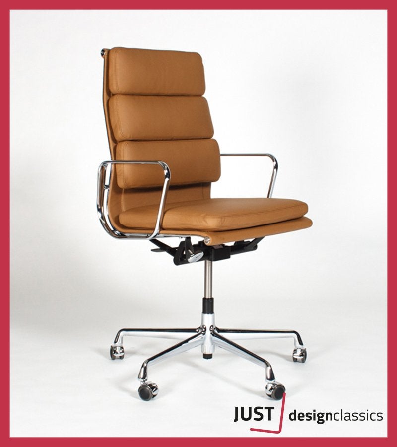 Eames Vitra ea 219 Camel Leder Chroom NIEUW, Enlèvement, Neuf