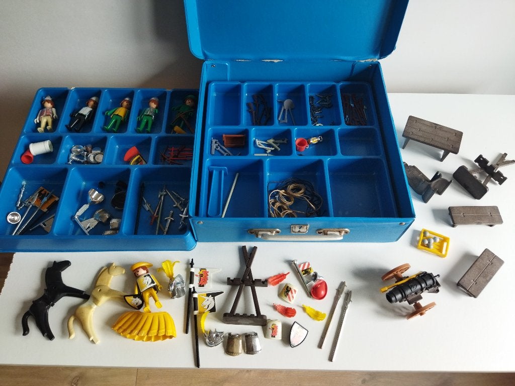 Playmobil vintage ridders kasteel jaren 80 - 90, Kinderen en Baby's, Ophalen of Verzenden, Gebruikt, Los Playmobil