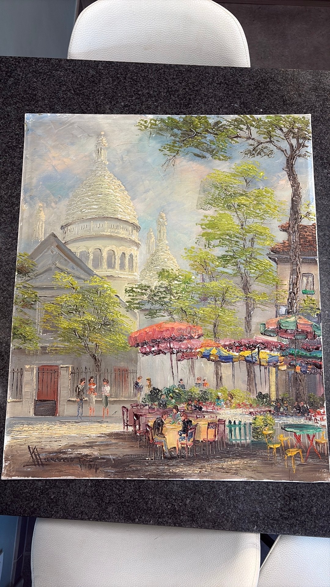 Peinture à l'huile Montmartre, Enlèvement