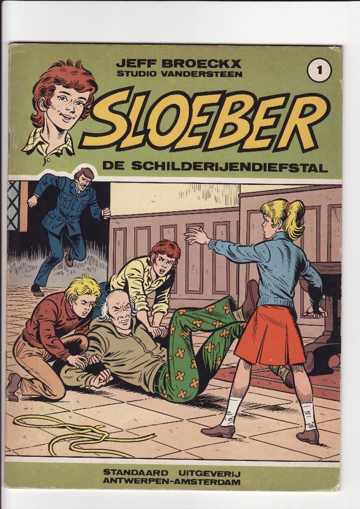 Sloeber nr. 1 zwart-wit én nr.1 in kleur, Boeken, Stripverhalen, Meerdere stripboeken, Ophalen of Verzenden, Zo goed als nieuw