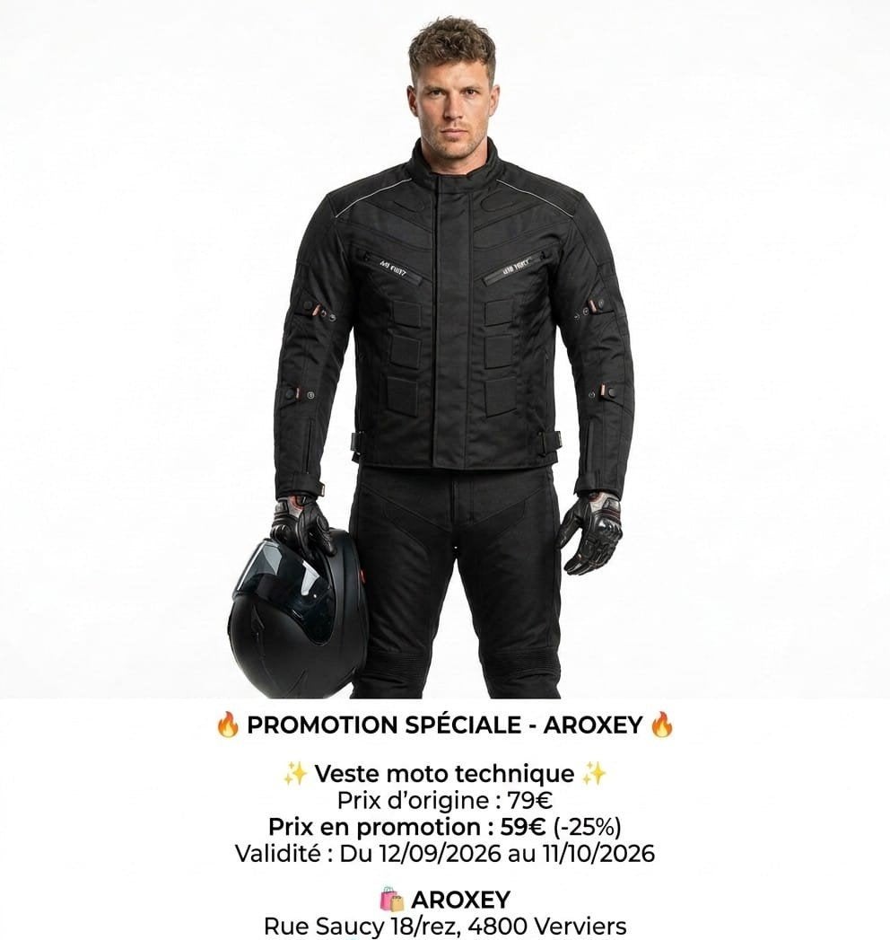 veste de Moto textile cordura 600D neuf CE protecteurs, Envoi, Neuf, avec ticket, Manteau | tissu