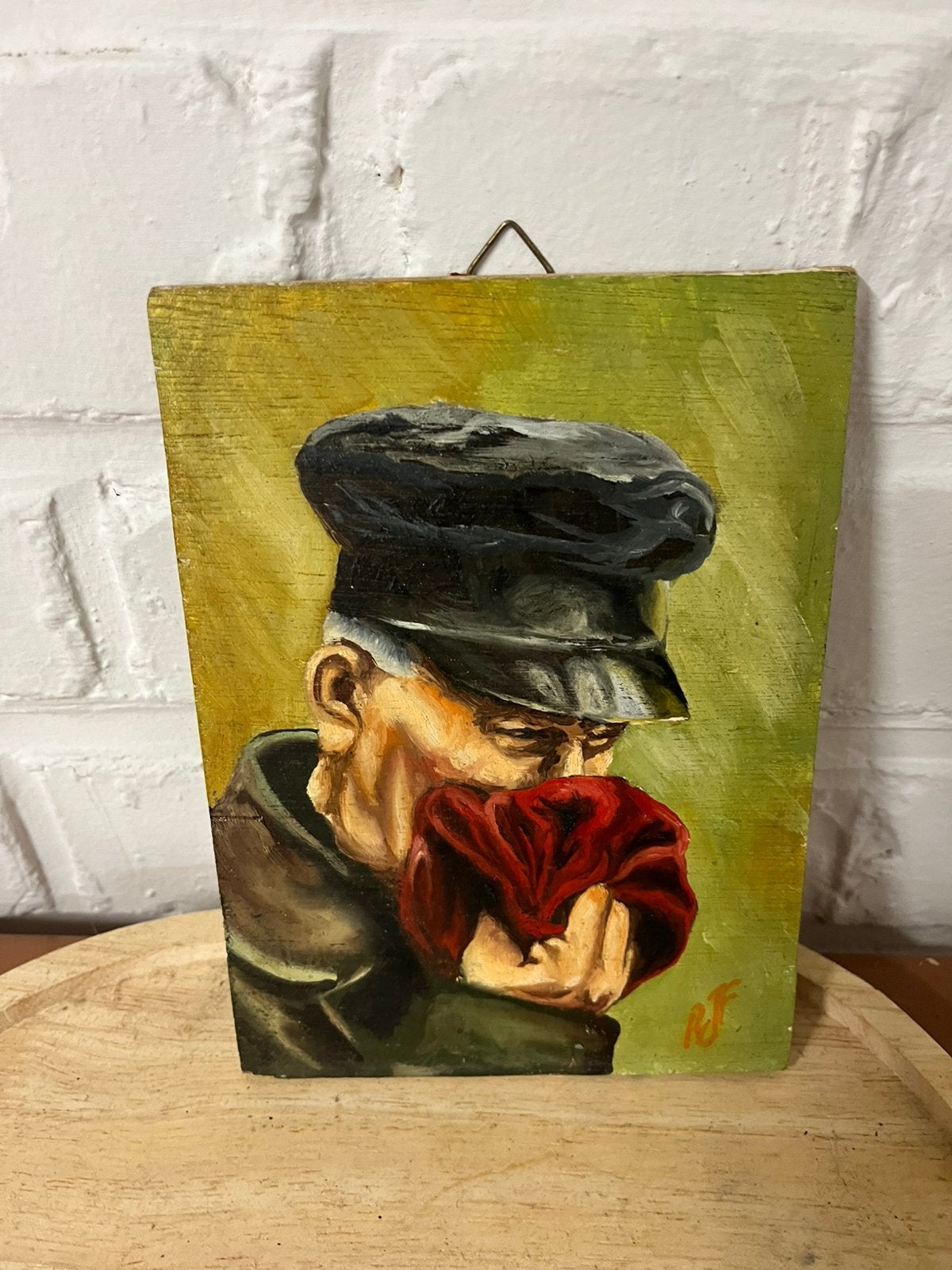 peinture physique (huile ou acrylique), Enlèvement, Panneau