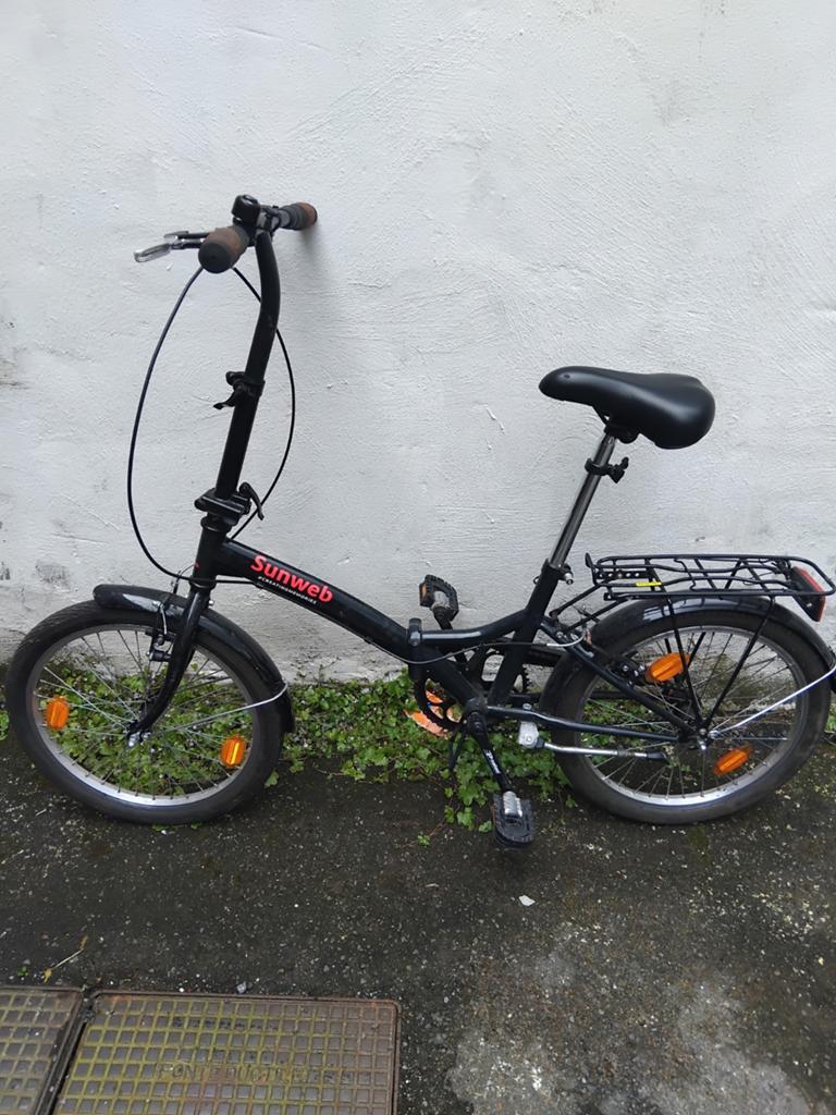 Vélo pliable Sunweb en bon état, Enlèvement