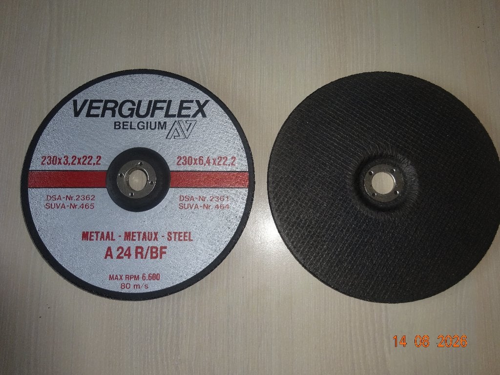 4 nieuwe doorslijpschijven metaal merk Verguflex, Ophalen of Verzenden, Nieuw