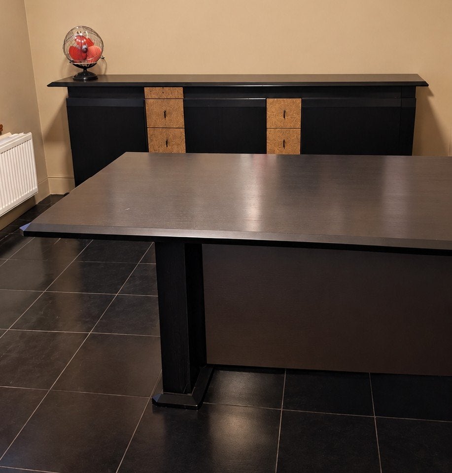 Tafel zwart 1,82 m x 0,90 m x H 0,72 m, Ophalen