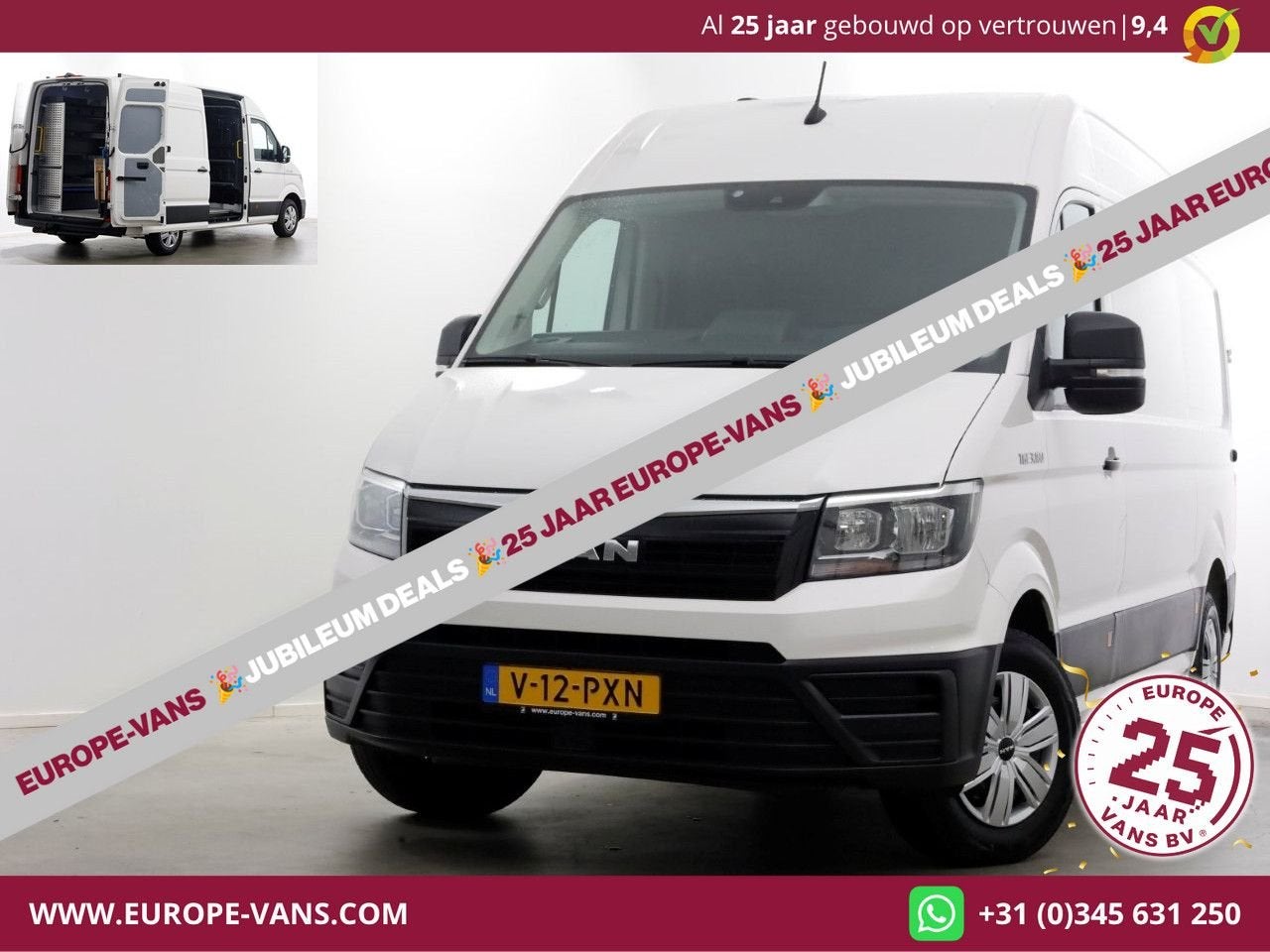 MAN TGE 3.180 2.0 177pk L3H3 (L2H2) DSG-Automaat Servicewage, Automaat, Wit, Bedrijf, Diesel
