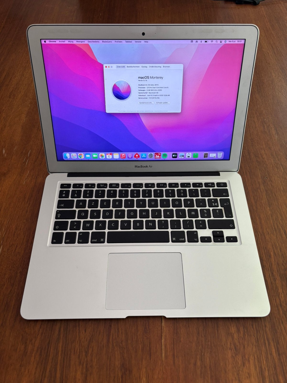 Macbook Air, Informatique & Logiciels, Enlèvement, Comme neuf, MacBook