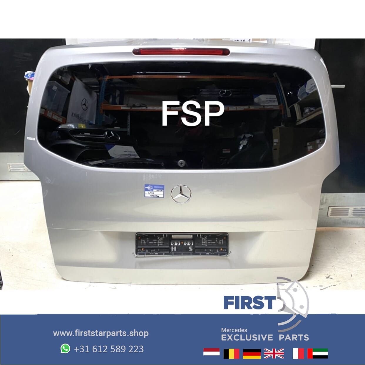 W447 ACHTERKLEP / ACHTERDEUR Mercedes V KLASSE COMPLEET ZWAR, Auto-onderdelen, Gebruikt, Ophalen of Verzenden, Achter, -