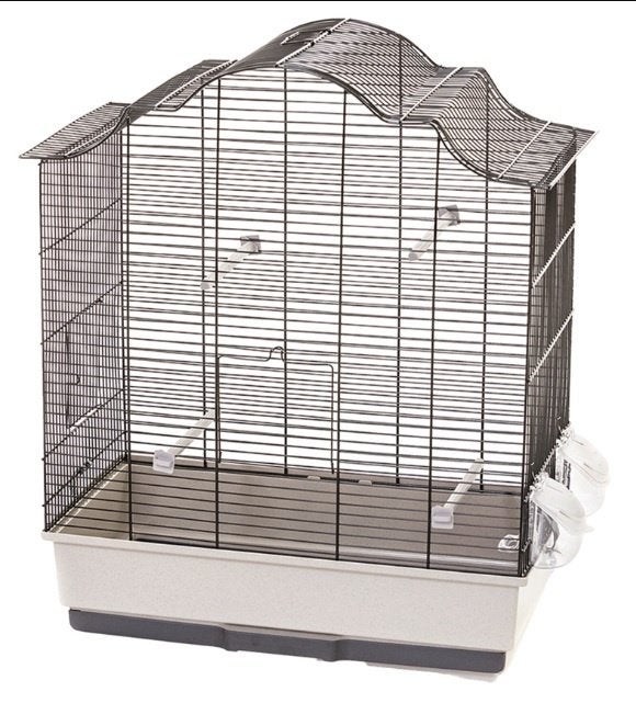 Vogelkooi Sophia 2 Zwart-Zand, Ophalen, Nieuw, Kunststof, Vogelkooi