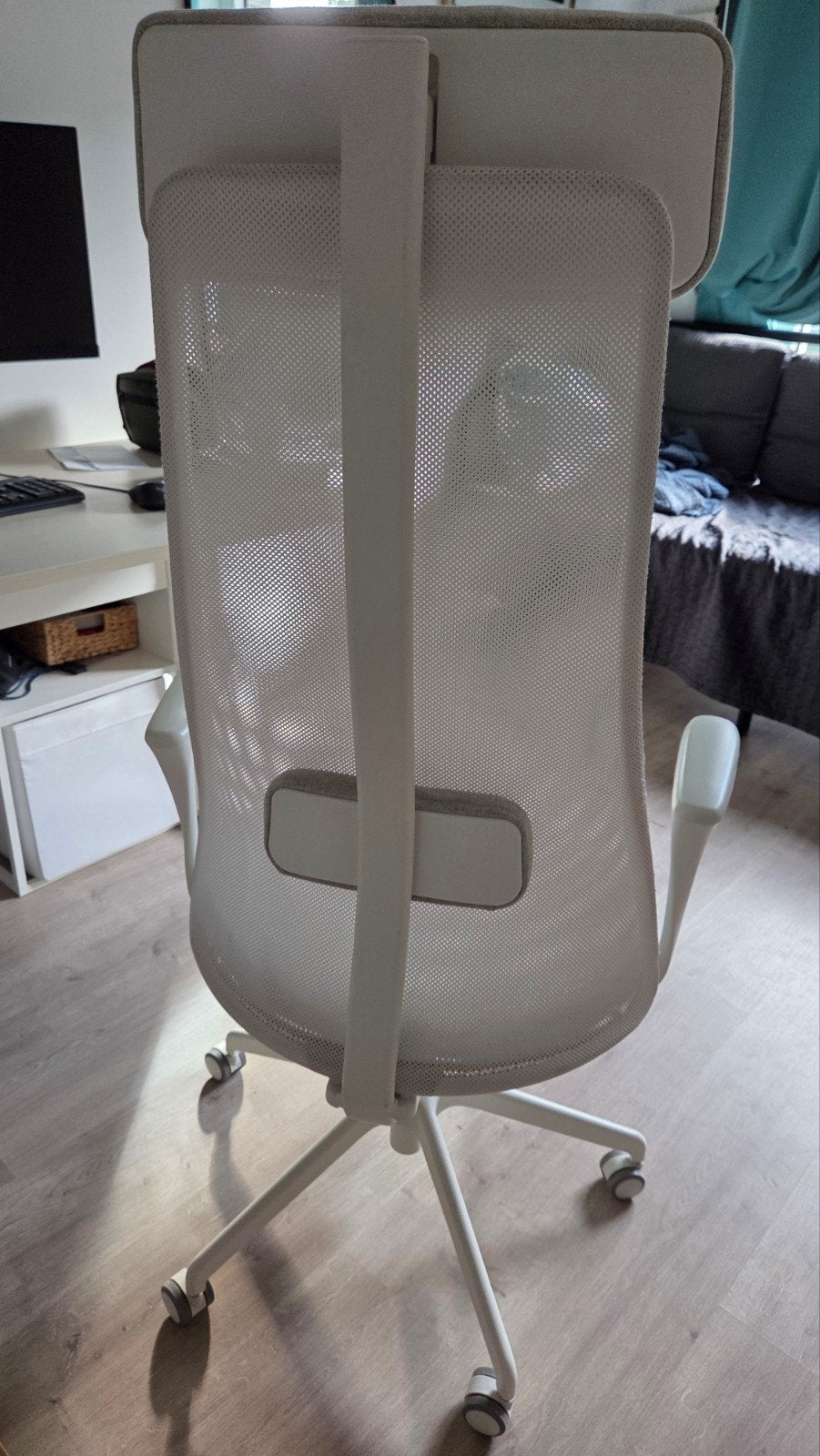 IKEA JÄRVFJÄLLET, Maison & Meubles, Enlèvement ou Envoi, Comme neuf, Blanc, Chaise de bureau