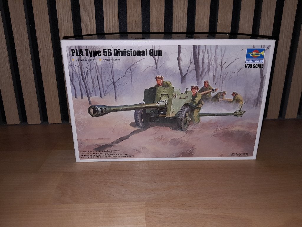 Modelbouw - Trumpeter Type 56 Divisional gun 1:35, Overige merken, 1:32 tot 1:50, Overige typen, Ophalen of Verzenden