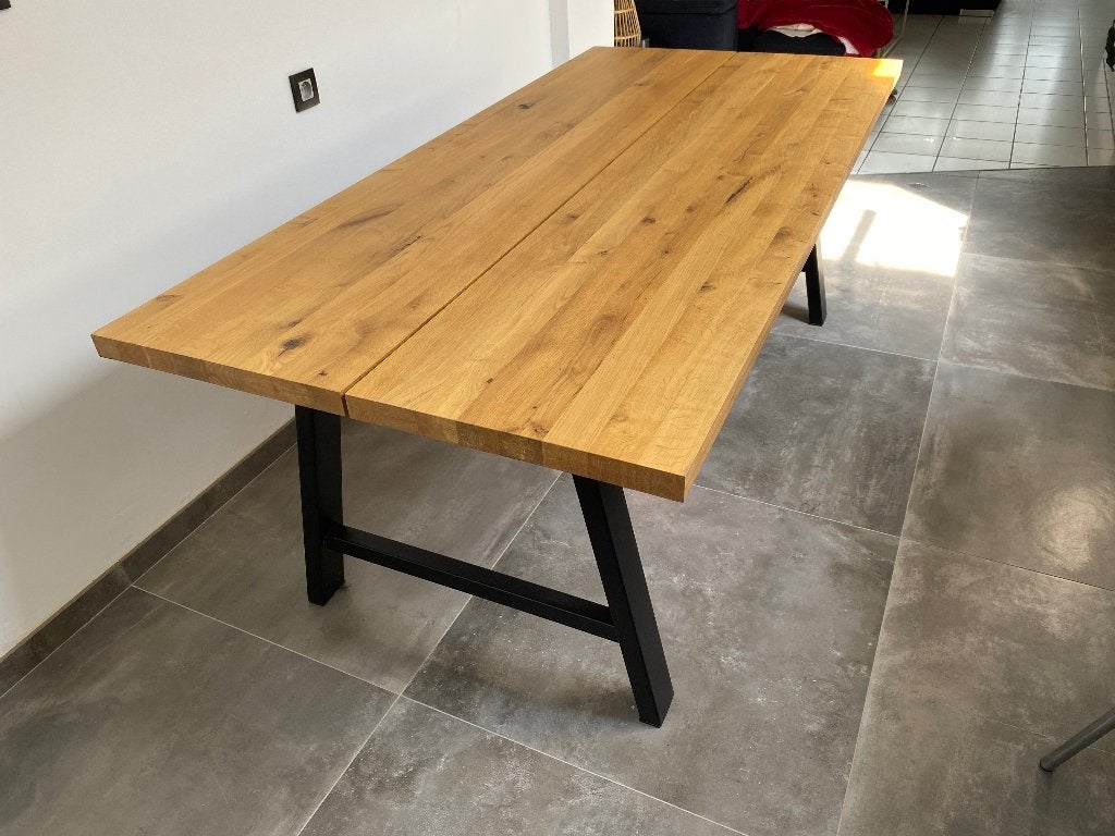 Table salle à manger, 150 à 200 cm, Cinq personnes ou plus, Chêne, Comme neuf
