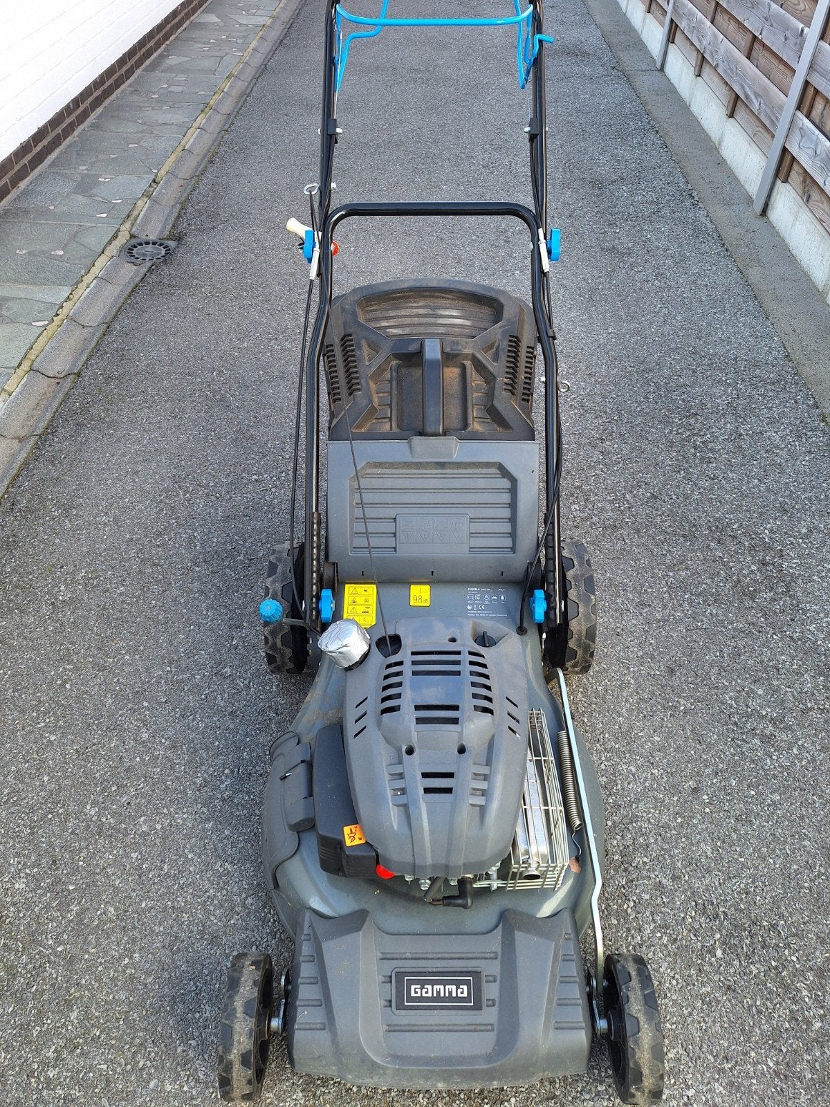 grasmachine, te herstellen, Tuin en Terras, Ophalen, Gebruikt, Benzine-grasmaaier, 40 t/m 49 cm