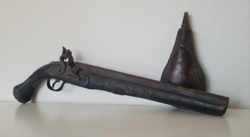 Antieke Ottomaans pistool - eind 18de eeuw, Ophalen of Verzenden