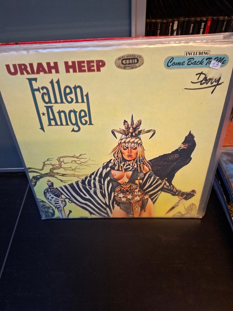 lp - uriah heep - fallen angel - bak 5, Enlèvement ou Envoi, Utilisé, Hard rock, Pochette gatefold