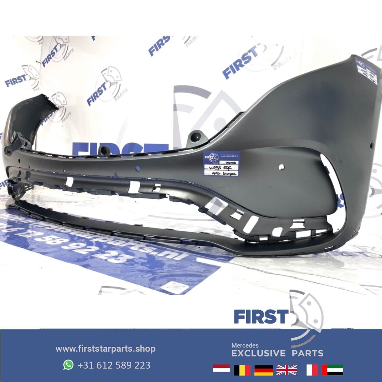 W293 ORIGINELE AMG VOORBUMPER Mercedes EQC AMG LINE 2019-202, Gebruikt, -, Voor, Ophalen of Verzenden