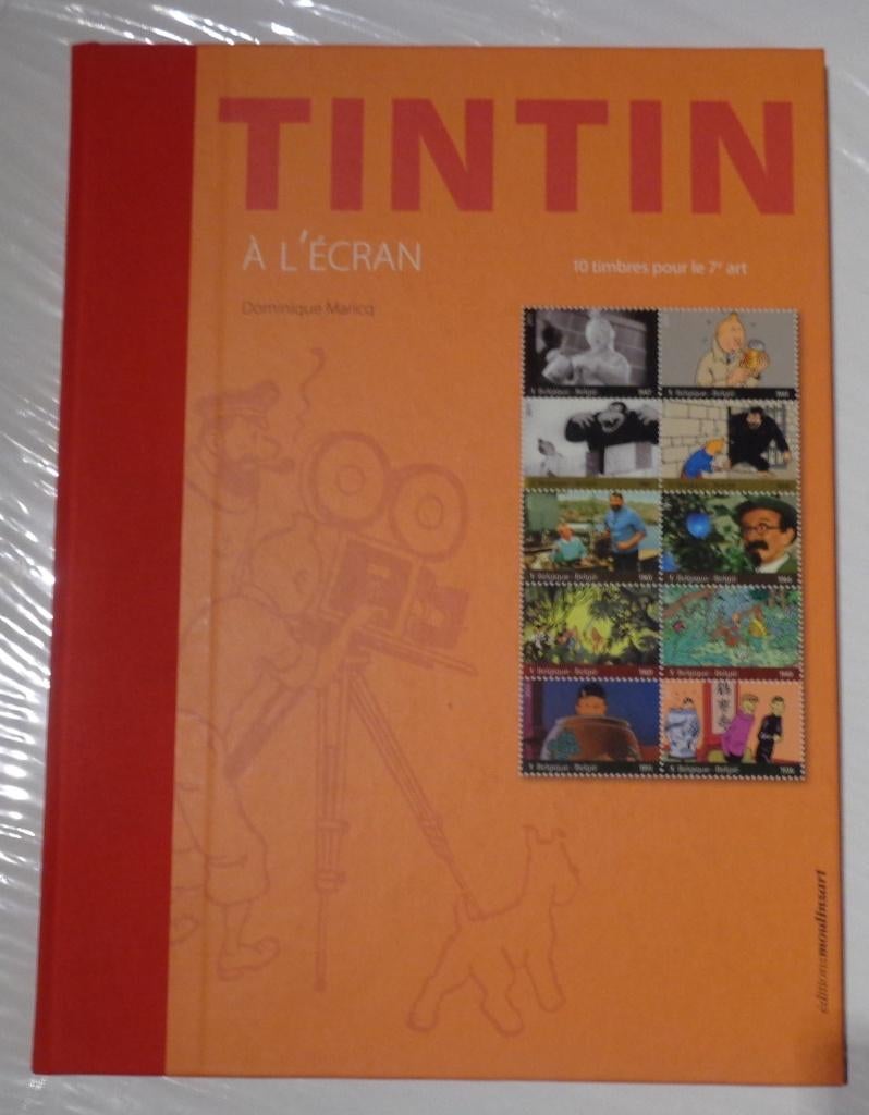 Bd Tintin à l'écran dedicacé Maricq, jp talbot .5000 ex, Une BD, Enlèvement ou Envoi, Comme neuf