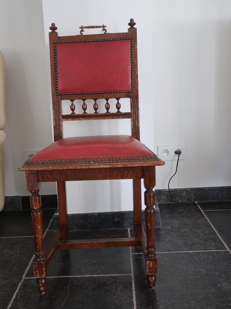 chaises, Rouge, De Malines, Enlèvement, Bois
