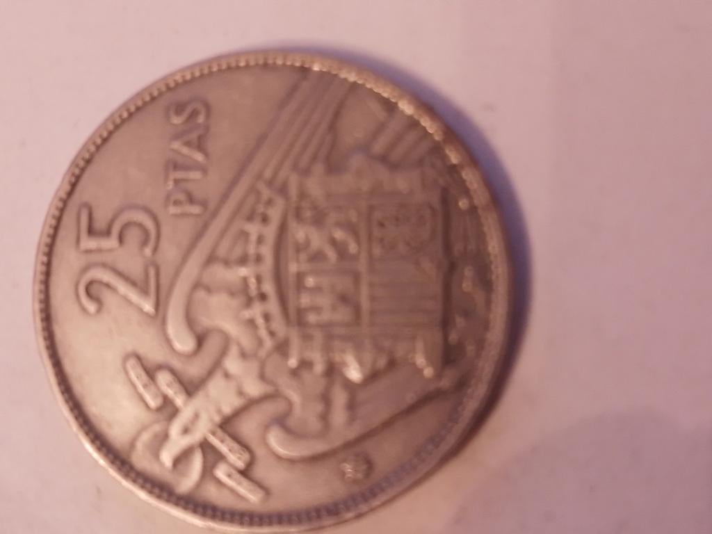 25 ptas Franco 1957, Ophalen