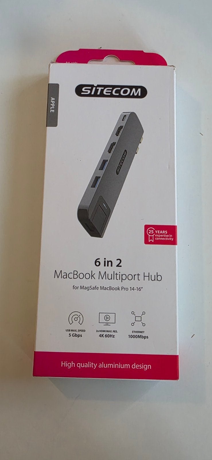 Mac Book Multiport Hub, Informatique & Logiciels, Stations d'accueil, Neuf, Enlèvement ou Envoi, Hub USB, Portable