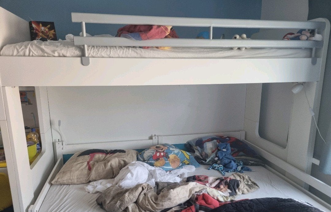 Degelijke kwaliteit hoogslaper 90x200 in perfecte staat, Kinderen en Baby's, Kinderkamer | Stapelbedden en Hoogslapers, Ophalen