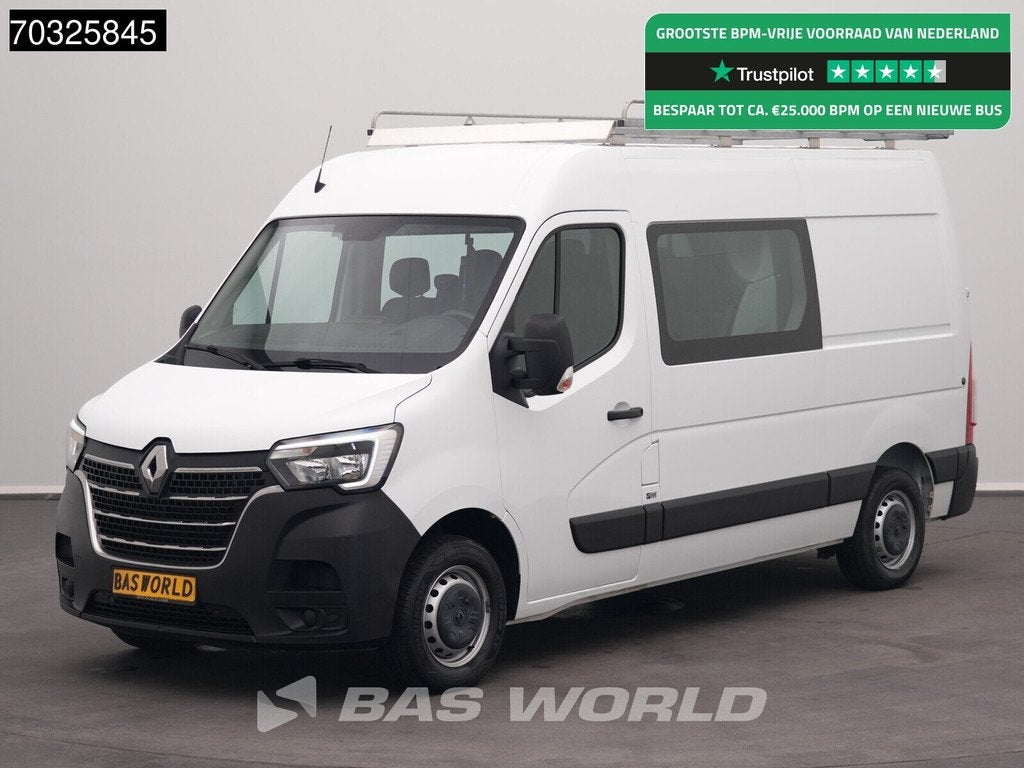 Renault Master 135PK Dubbel Cabine L2H2 Trekhaak LED Airco C, 135 pk, Stof, Gebruikt, Euro 6