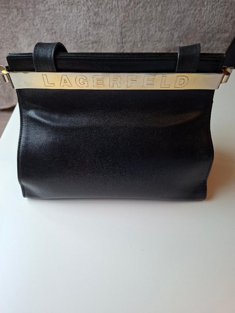 Sac à main Karl Lagerfeld, Enlèvement ou Envoi, Utilisé, Noir, Sac à main